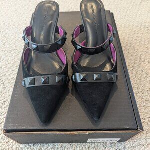 White House Black Market - Comfort Pump Kitten Heel Mule - Black - 7.5